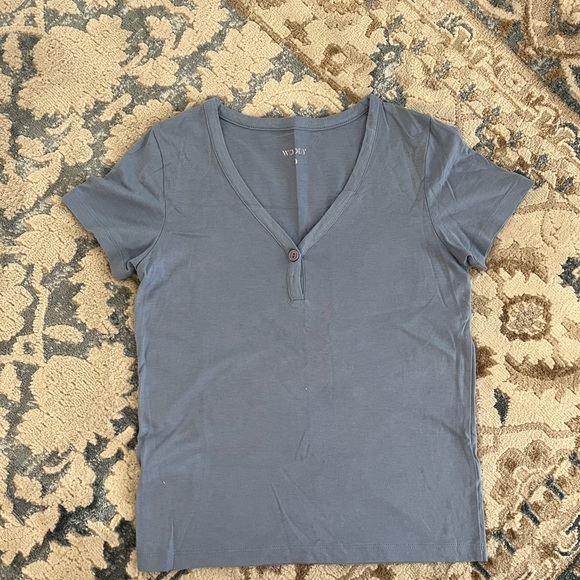 Tops - Brand New ✨ Women's 100% cotton, Gray V-Neck T-shirt, Size S